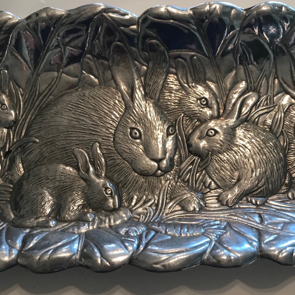 Arthur Court oblong bunny tray